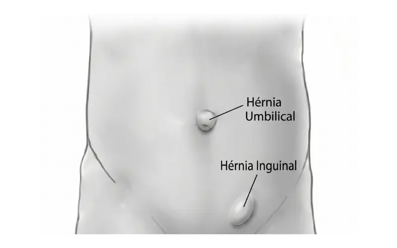 Hérnia umbilical e hérnia inguinal em crianças: sinais de alerta